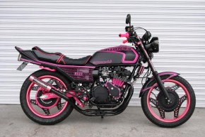 HONDA CBX400F マットブラック＆ピンク｜旧車カスタム＆レストア｜テクニカルサービス本多 ｜京都・大阪・兵庫｜CBX・GS・Z400FX・・etc