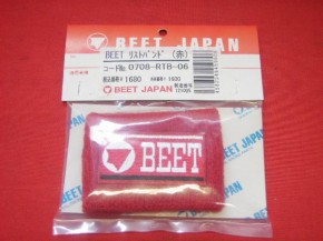 BEET JAPAN製 リストバンド 赤 新品｜旧車カスタム＆レストア｜テクニカルサービス本多｜京都・大阪・兵庫｜CBX・GS・Z400FX・・etc