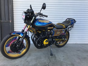 HONDA CBX400F フルレストアカスタム車 青×黄｜旧車カスタム＆レストア｜テクニカルサービス本多｜京都・大阪・兵庫｜CBX ・GS・Z400FX・・etc