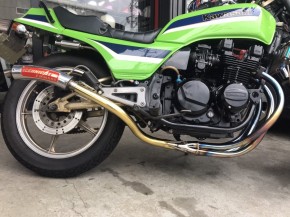 Z400GP 不銹鋼真鍮管 取り付け例｜旧車カスタム＆レストア｜テクニカルサービス本多｜京都・大阪・兵庫｜CBX・GS・Z400FX・・etc